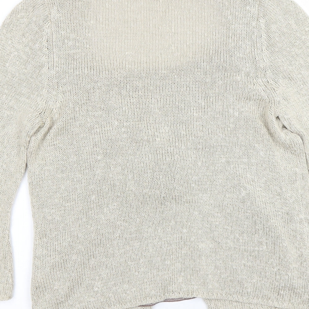 M&S Womens Beige   Pullover Jumper Size 8