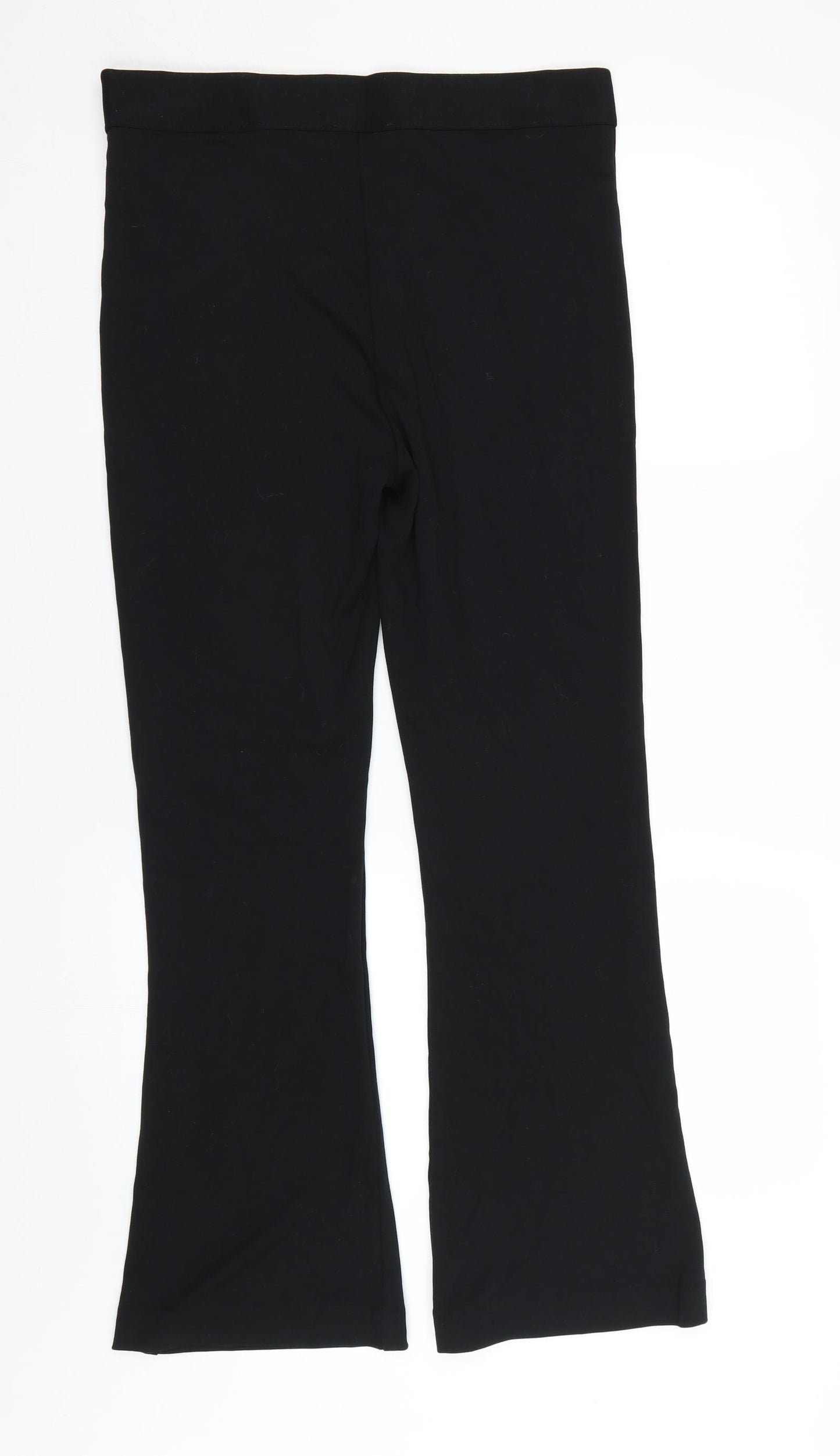 M&S Womens Black   Trousers  Size 12 L28 in