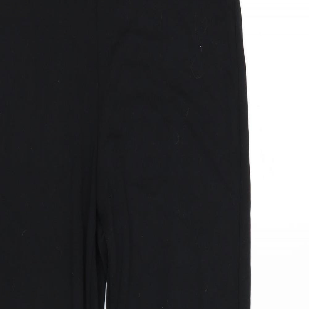 M&S Womens Black   Trousers  Size 12 L28 in