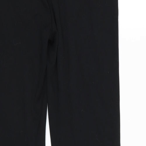 M&S Womens Black   Trousers  Size 12 L28 in