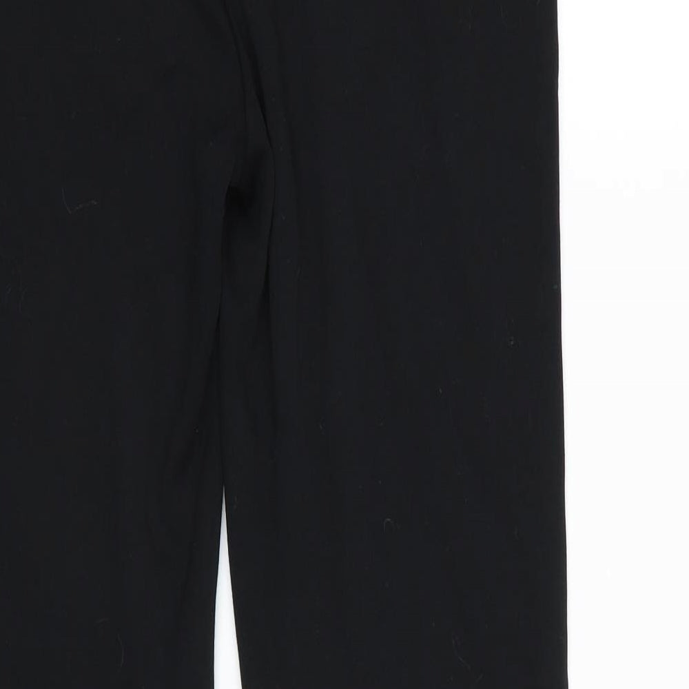M&S Womens Black   Trousers  Size 12 L28 in