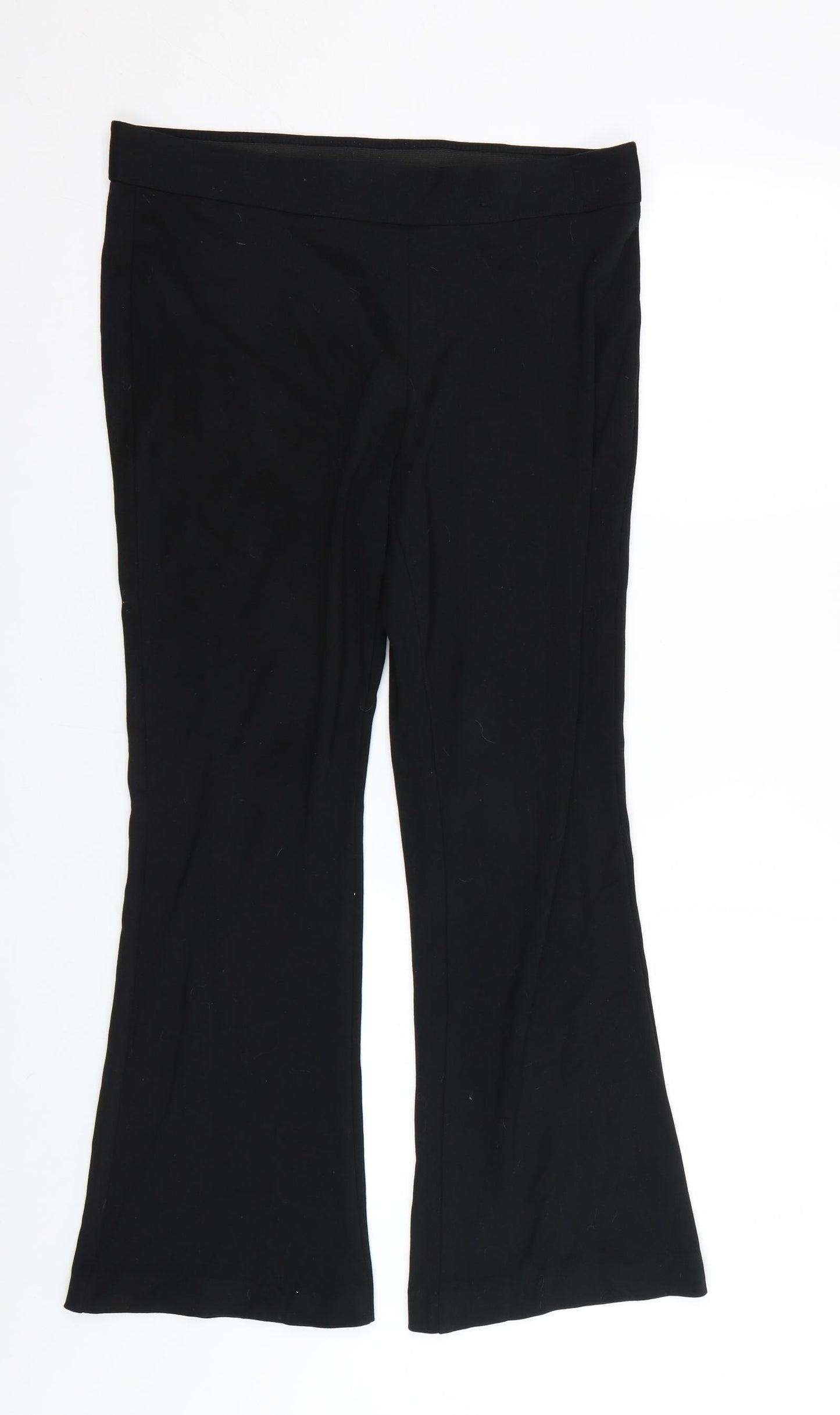 M&S Womens Black   Trousers  Size 14 L27 in