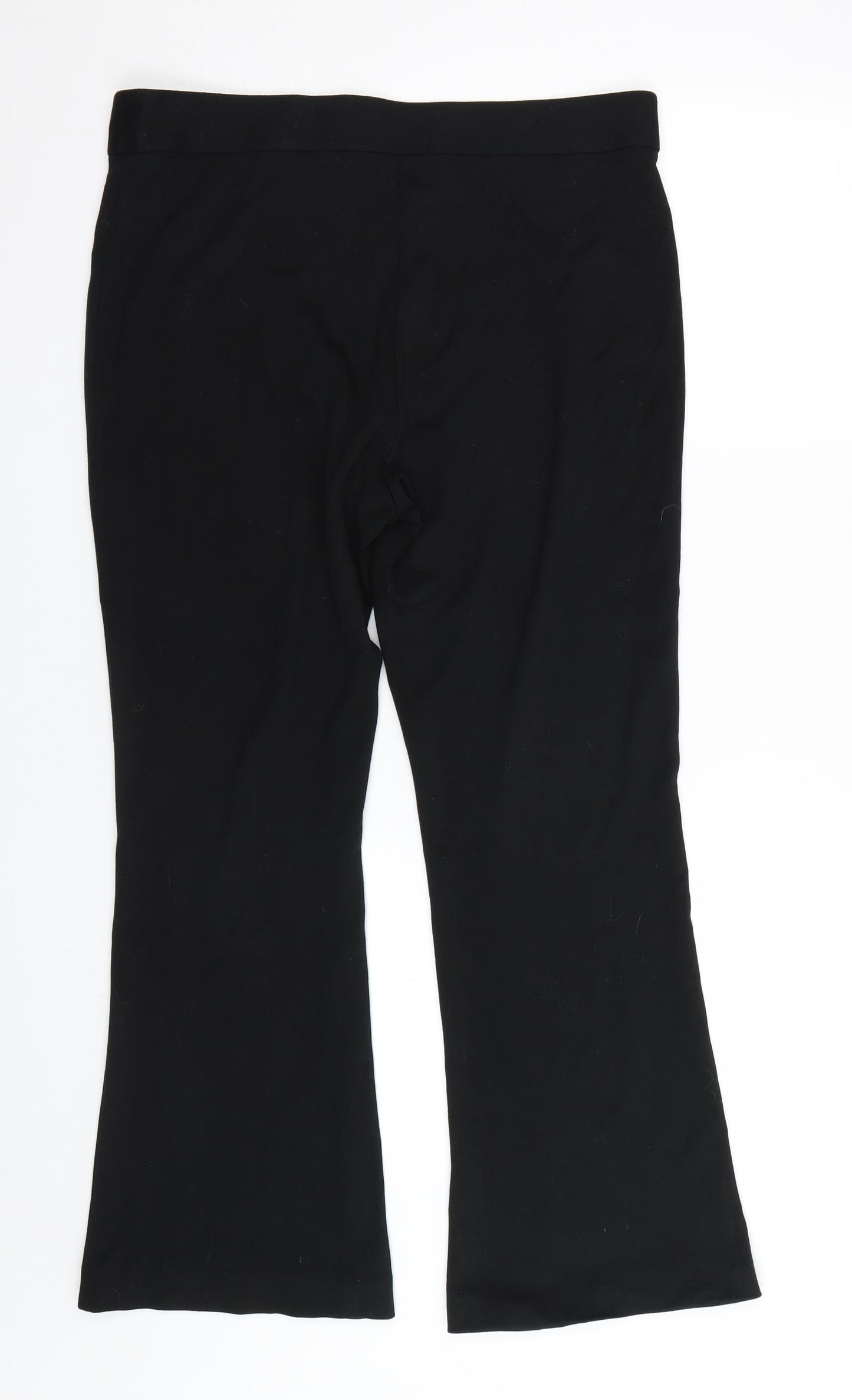M&S Womens Black   Trousers  Size 14 L27 in