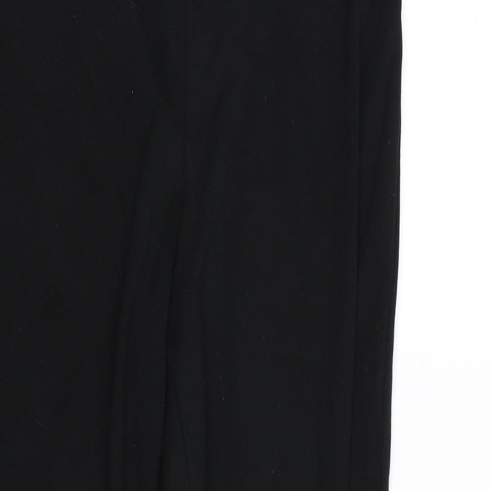 M&S Womens Black   Trousers  Size 14 L27 in
