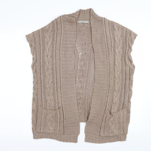 M&S Womens Brown   Cardigan Jumper Size M