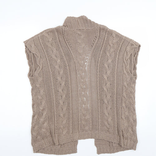 M&S Womens Brown   Cardigan Jumper Size M