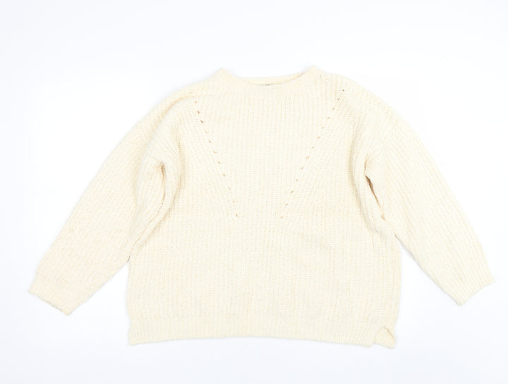 F&F Womens Beige Pullover Jumper Size 14