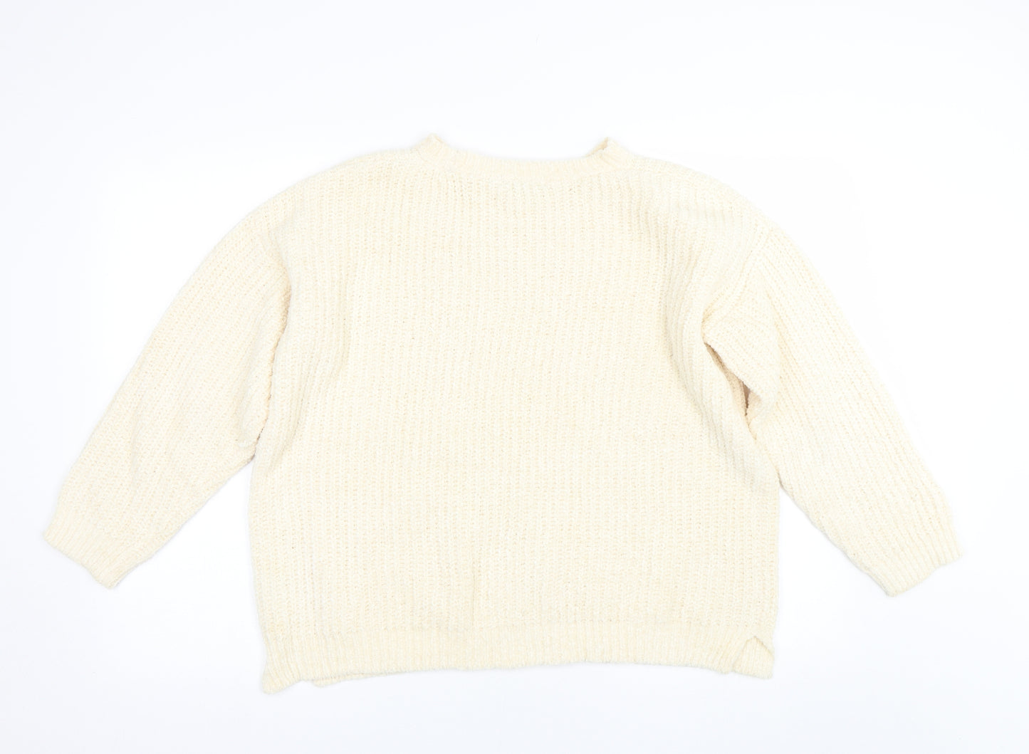 F&F Womens Beige   Pullover Jumper Size 14