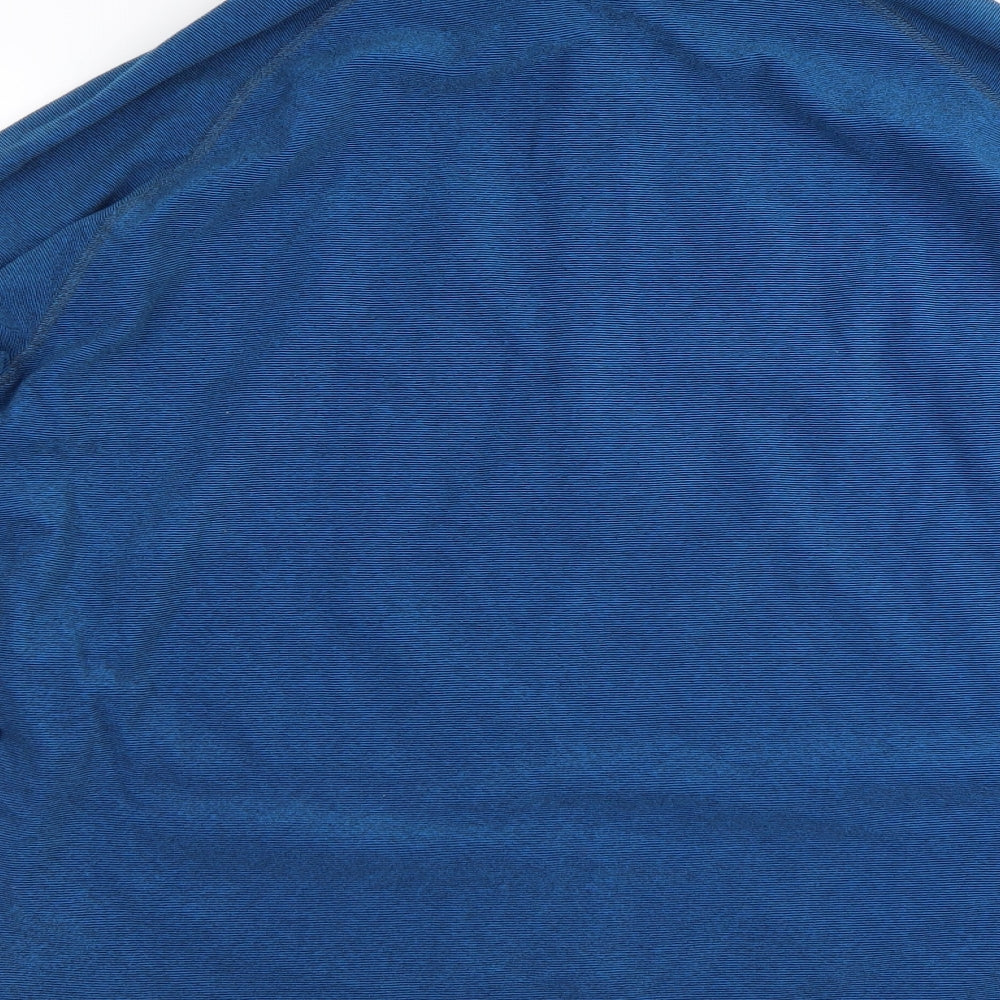 Regetta Mens Blue Striped  Pullover Sweatshirt Size XL