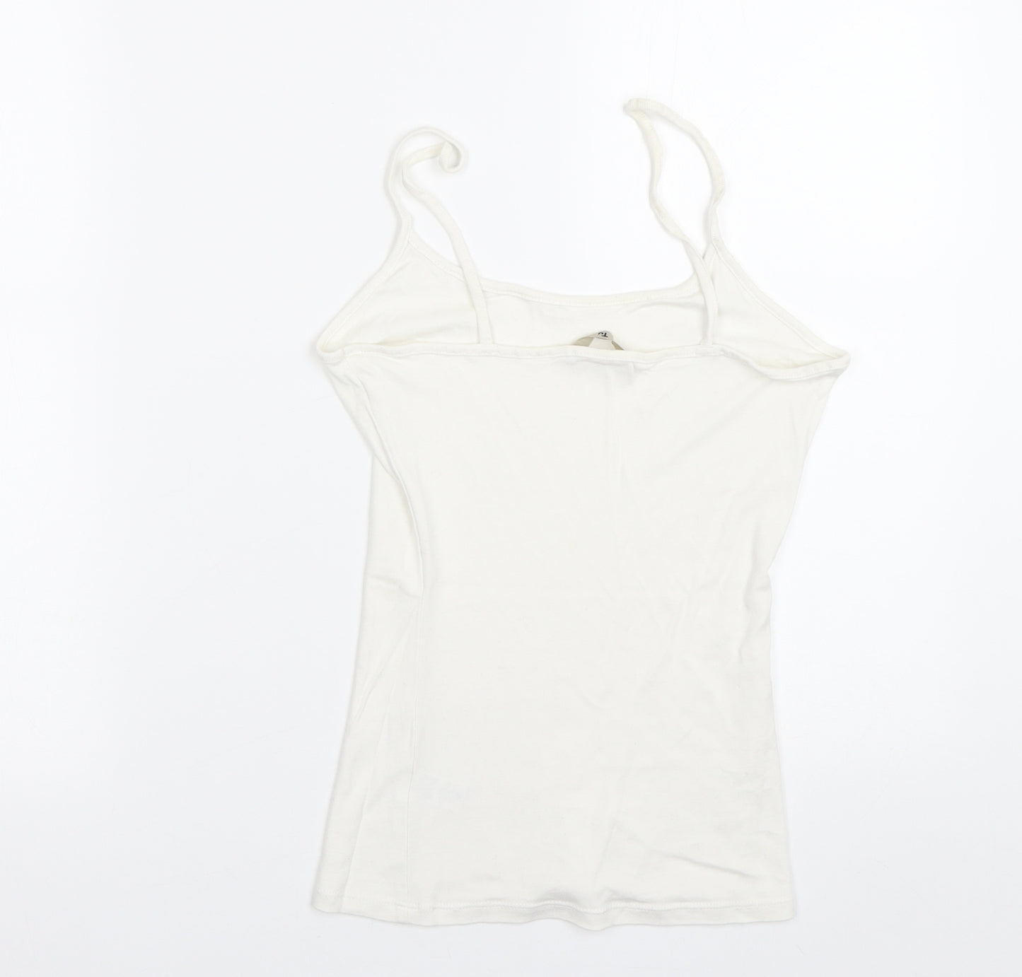 TU Womens White   Basic Tank Size 10