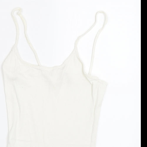 TU Womens White   Basic Tank Size 10