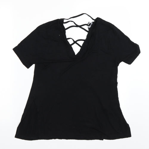 Miss Selfridge Womens Black   Basic T-Shirt Size 6