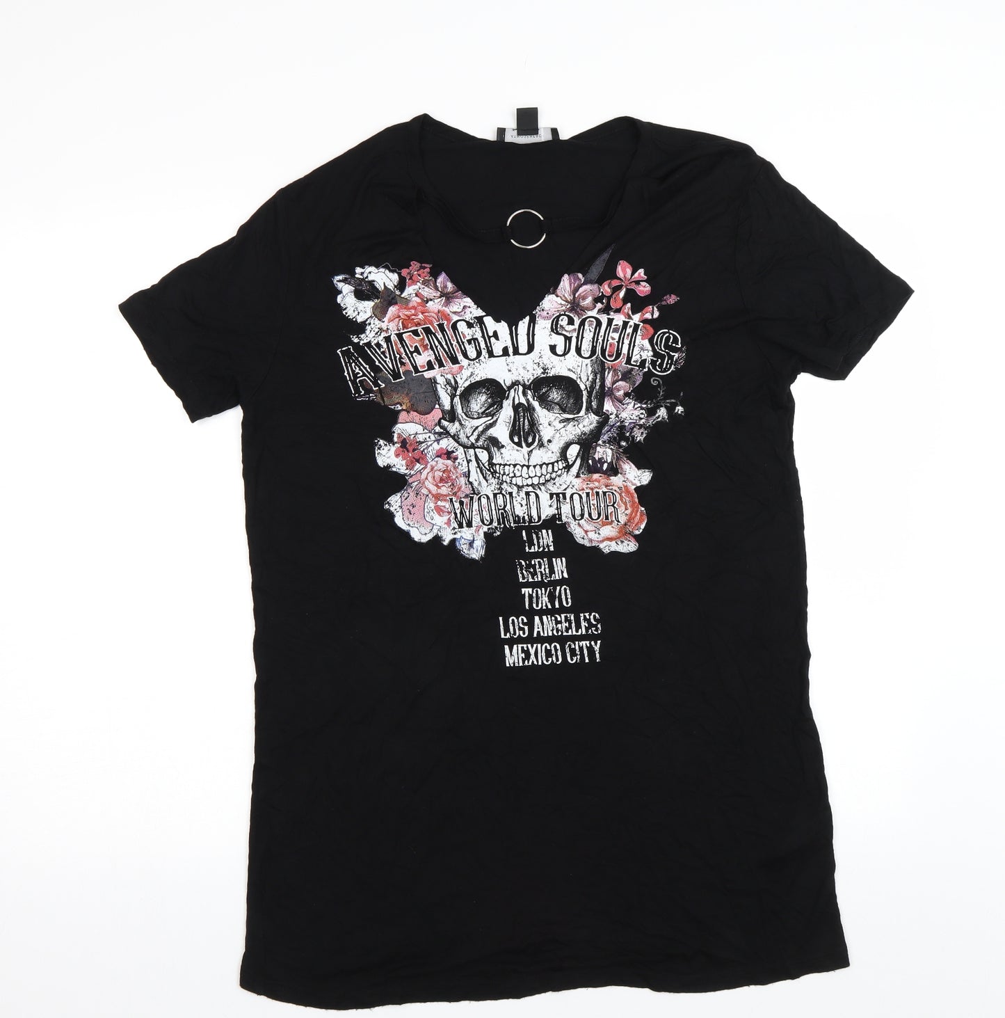 Atmosphere Womens Black   Basic T-Shirt Size 12