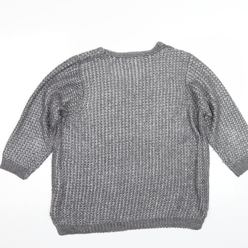George Womens Silver   Pullover Jumper Size M
