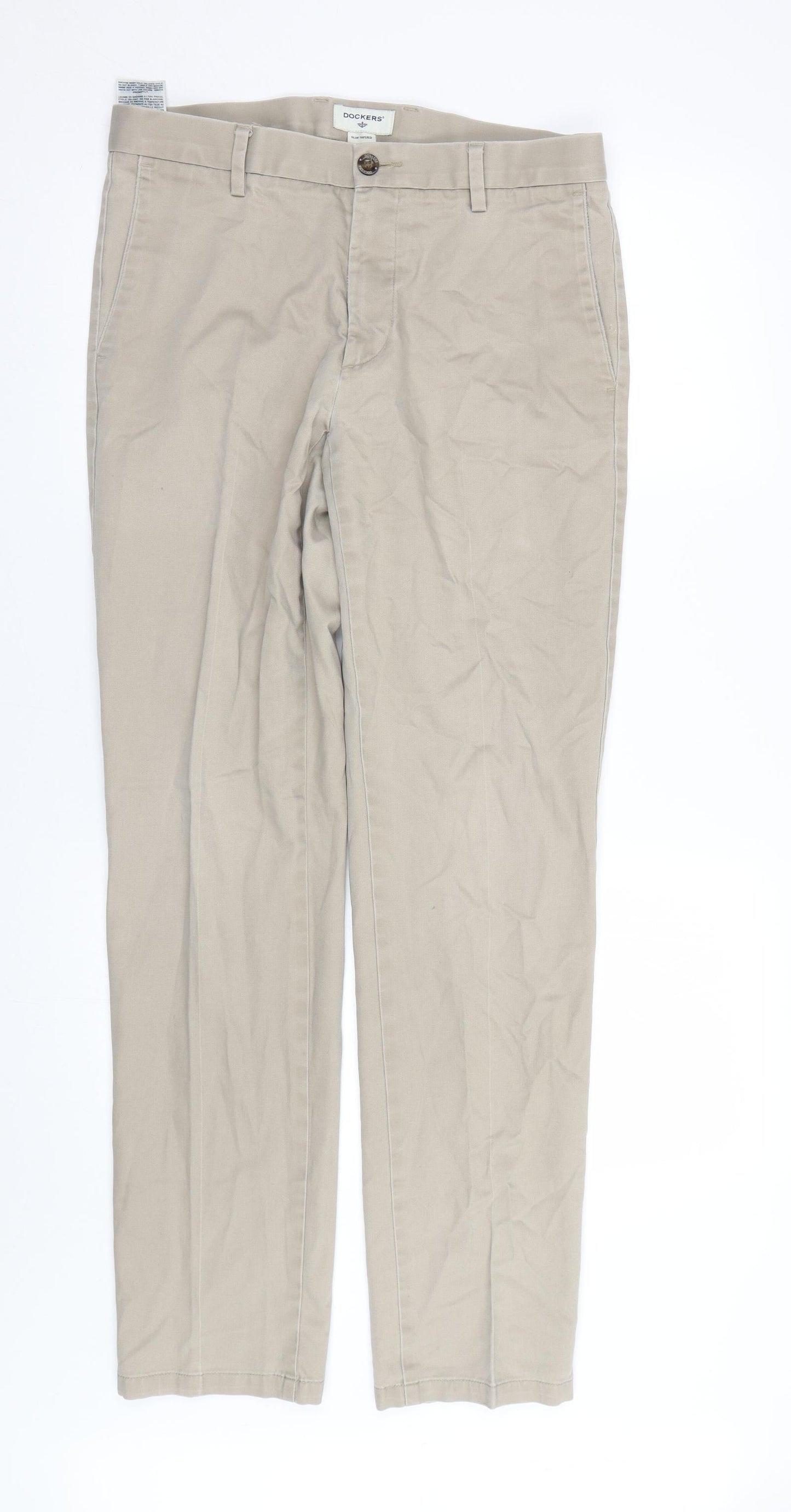 DOCKERS Mens Beige   Trousers  Size 32 L32 in