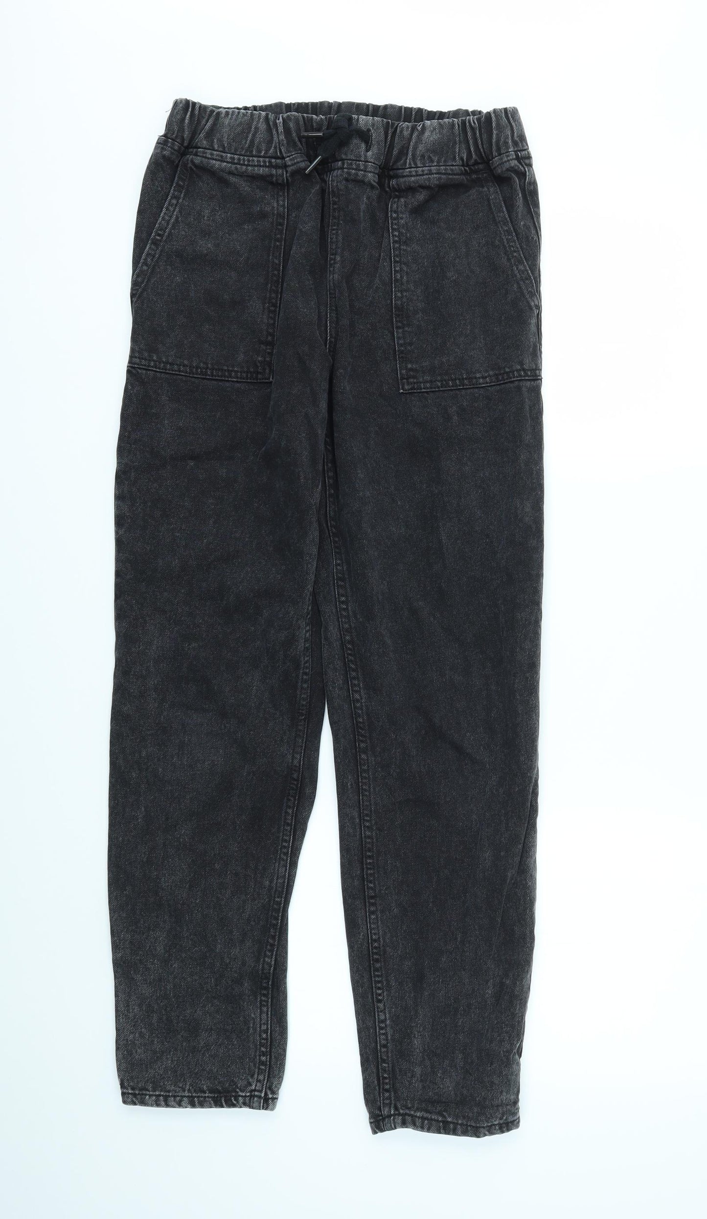 TU Womens Grey   Straight Jeans Size 10 L28 in - stretch waistband
