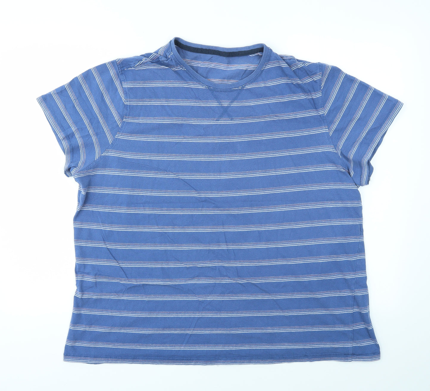 George Mens Multicoloured Striped   T-Shirt Size XL