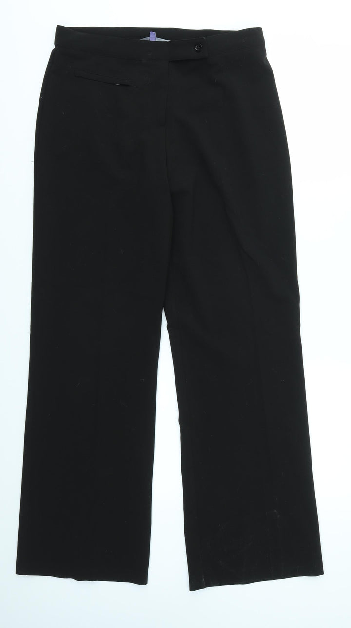 Autonomy Womens Black Trousers Size 10 L31 in