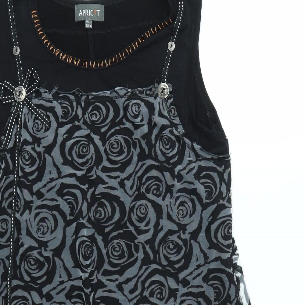 Apricot Womens Black   Fit & Flare  Size L