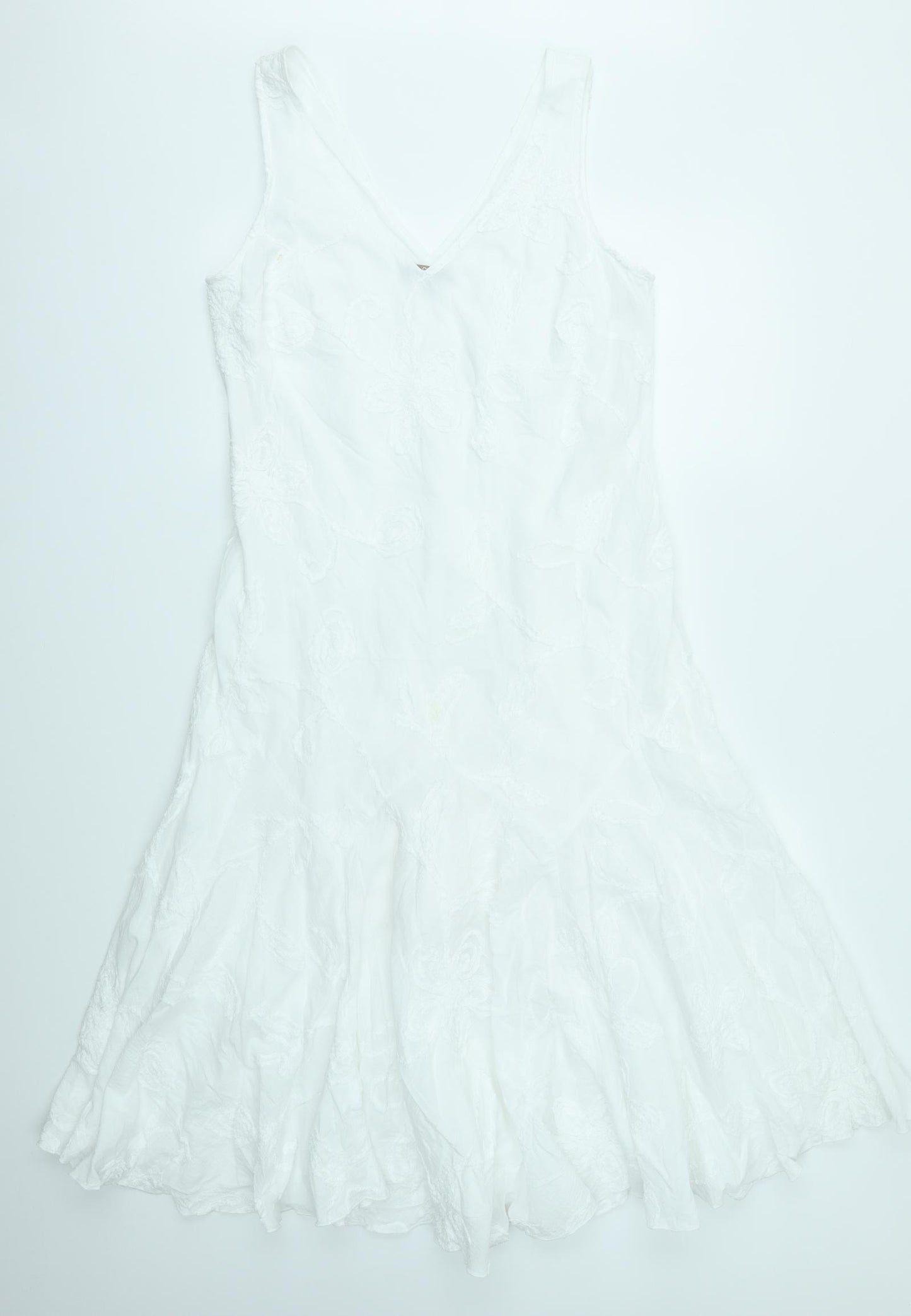 Soon Womens White   Fit & Flare  Size 16