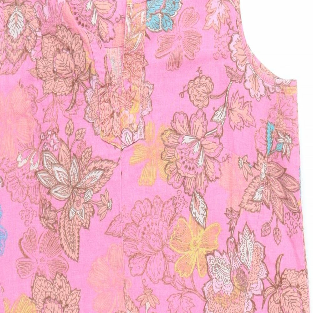 NEXT Womens Pink Geometric  Fit & Flare  Size 14