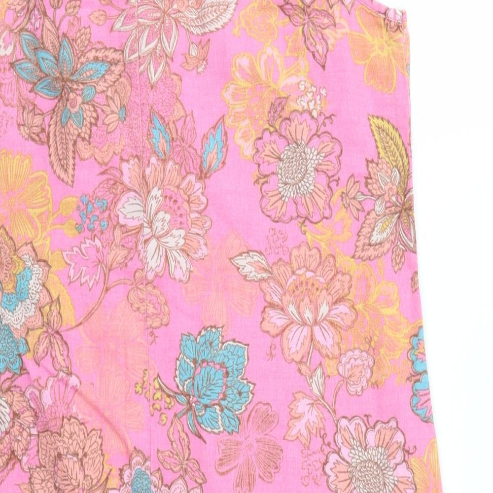 NEXT Womens Pink Geometric  Fit & Flare  Size 14