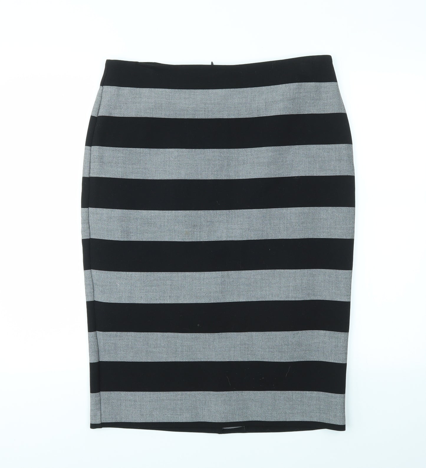 M&S Womens Multicoloured Striped  A-Line Skirt Size 14