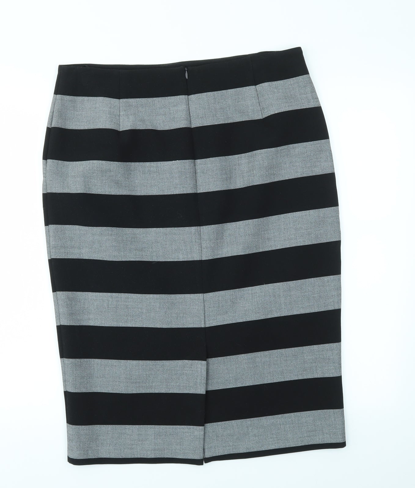 M&S Womens Multicoloured Striped  A-Line Skirt Size 14