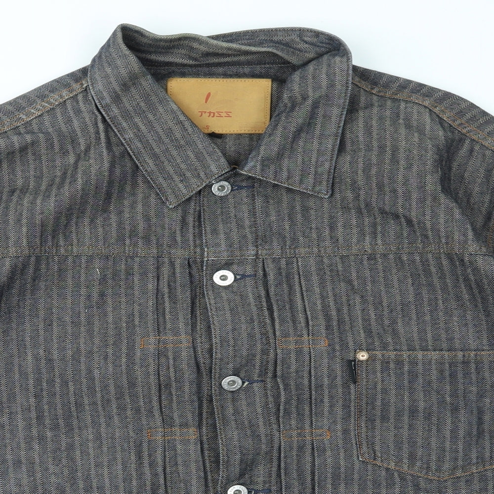 Preworn Mens Grey   Overcoat Coat Size L