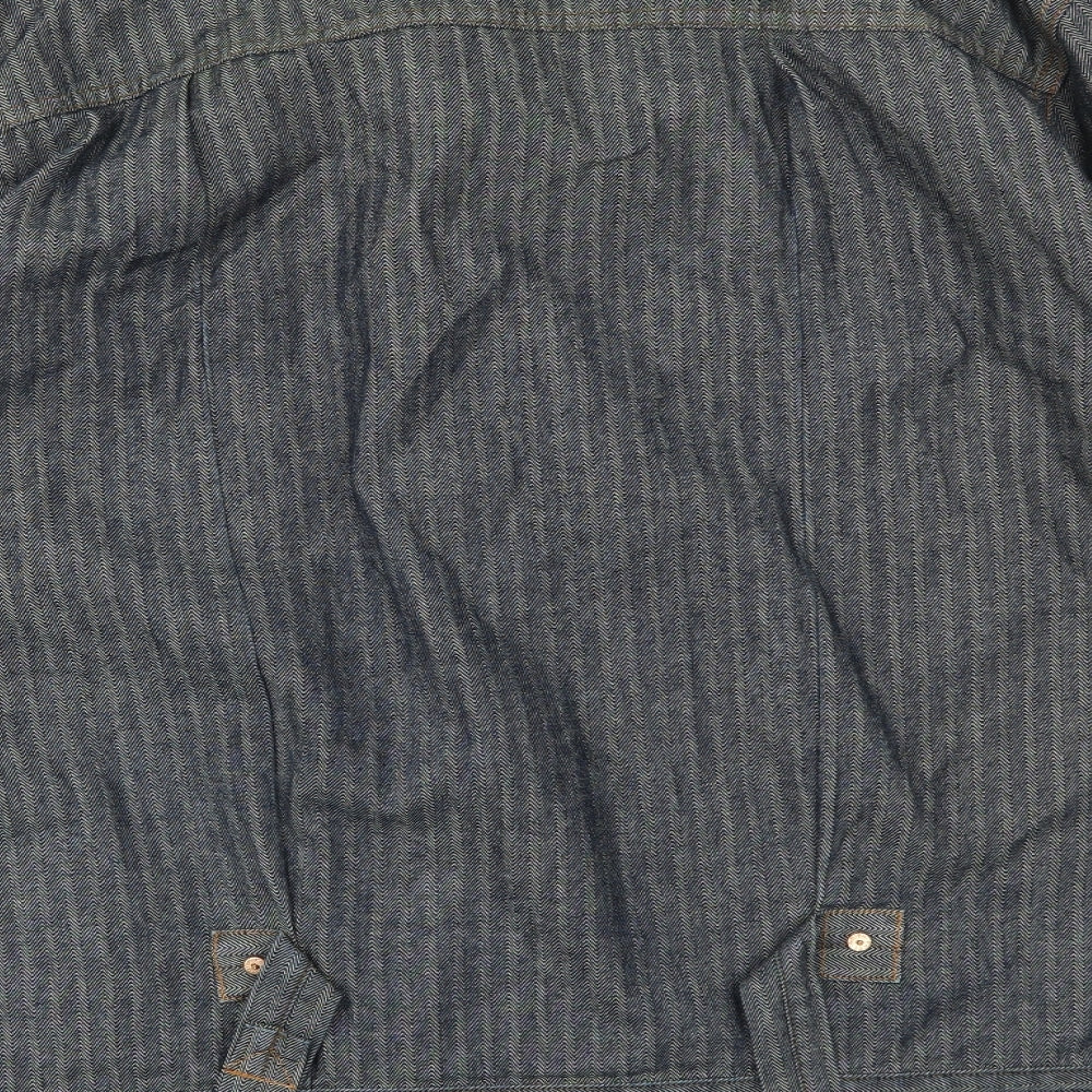 Preworn Mens Grey   Overcoat Coat Size L
