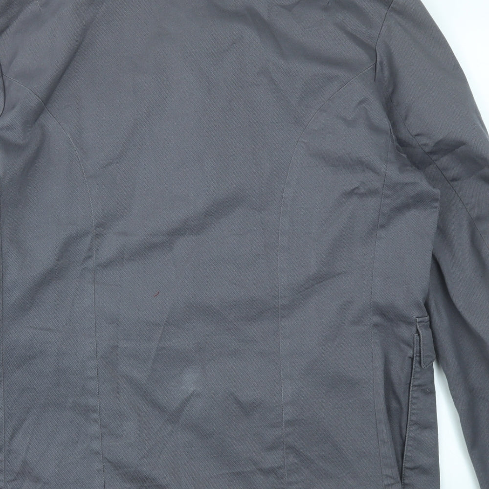 French Connection Mens Grey   Overcoat Coat Size L