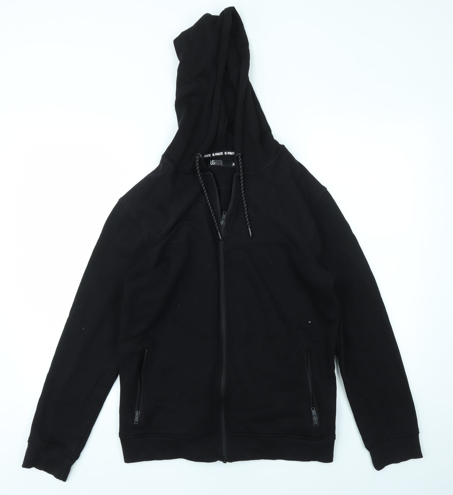 Matalan Mens Black   Full Zip Hoodie Size M