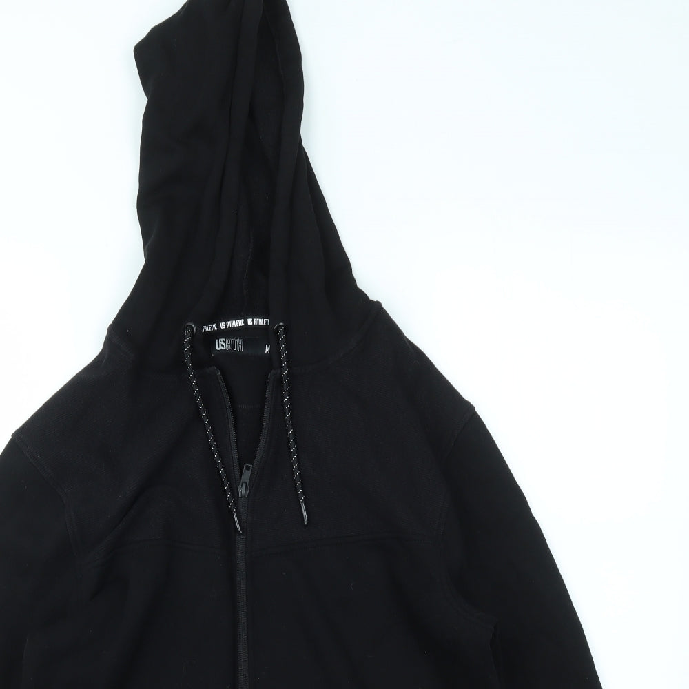 Matalan Mens Black   Full Zip Hoodie Size M