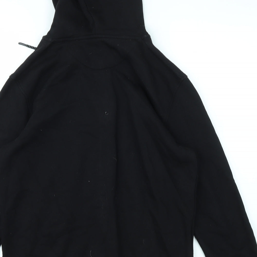 Matalan Mens Black   Full Zip Hoodie Size M