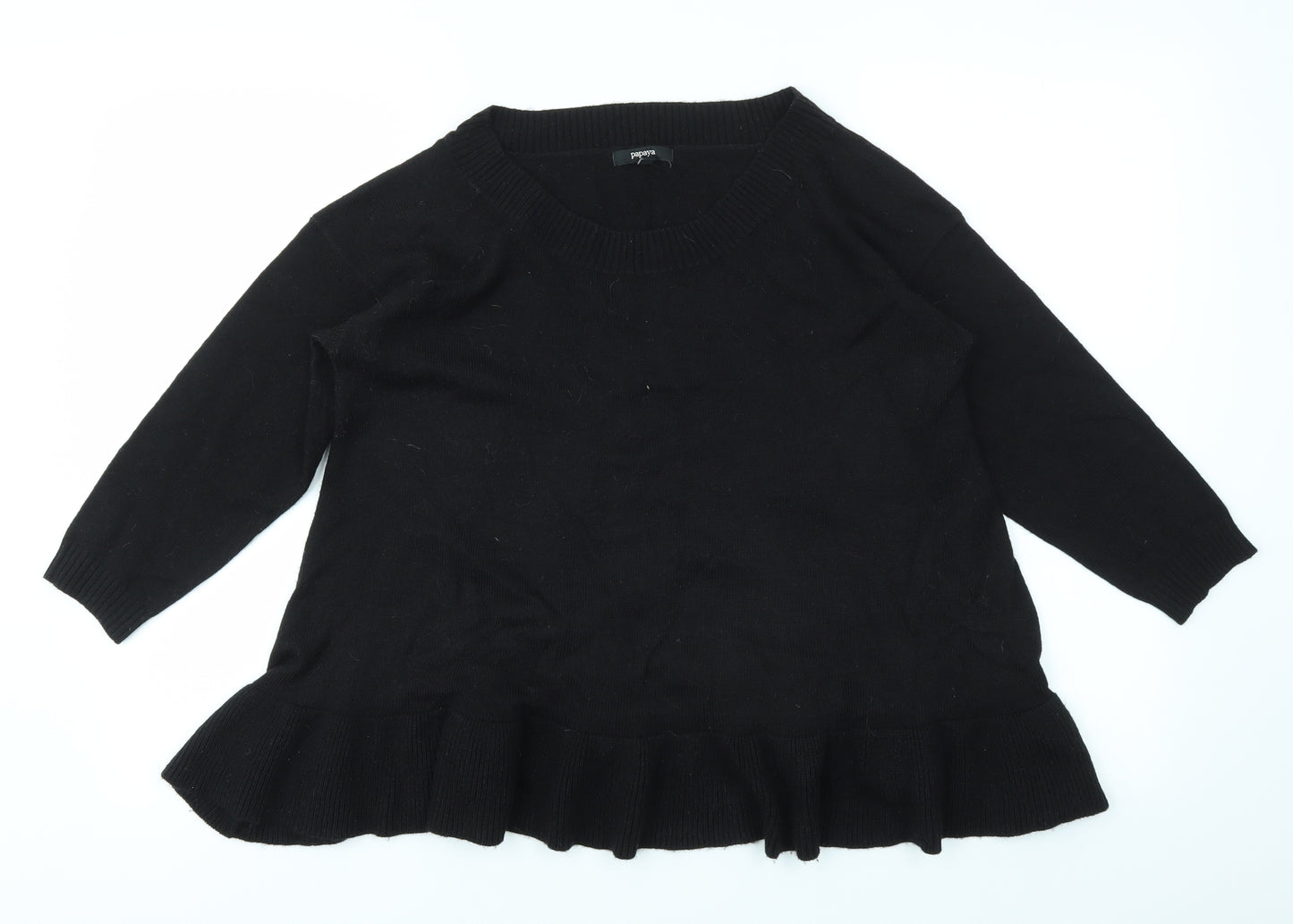 Papaya Womens Black   Pullover Jumper Size 10