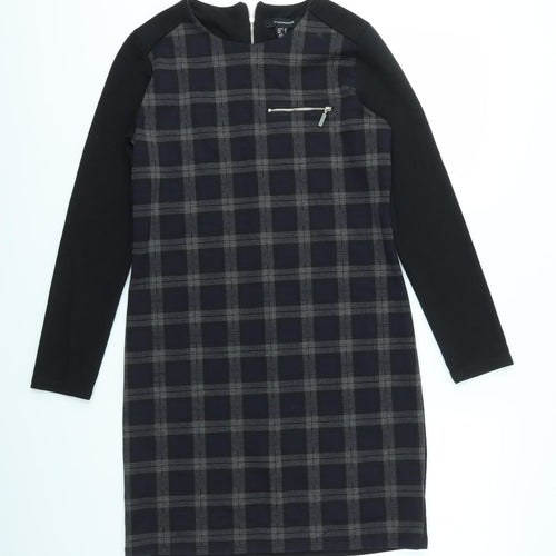 Primark Womens Grey Check  Fit & Flare  Size 10