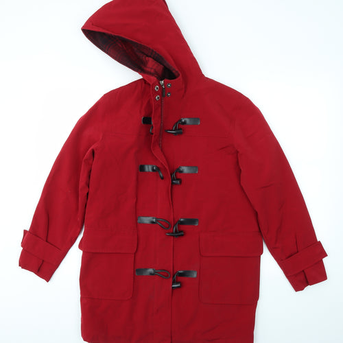 LIZCLABORNE Womens Red   Jacket Coat Size XS