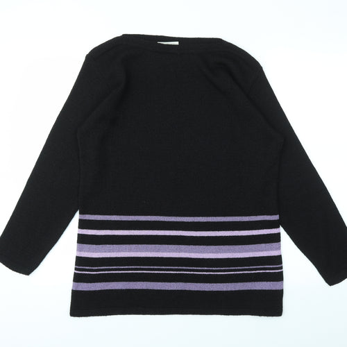 BHS Womens Multicoloured Striped  Pullover Jumper Size 10