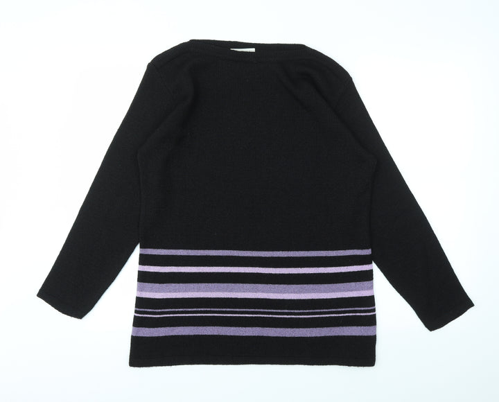 BHS Womens Multicoloured Striped  Pullover Jumper Size 10