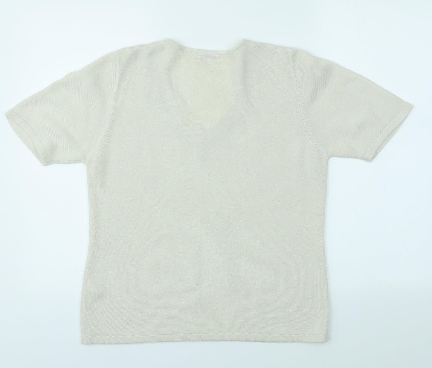 Berkertex Womens Ivory   Basic T-Shirt Size 10