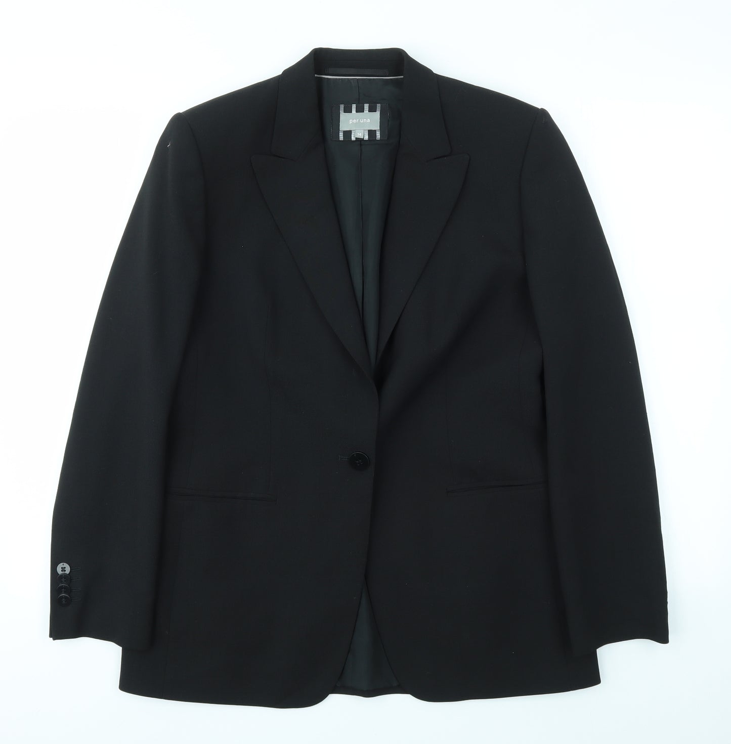 Per Una Womens Black   Jacket Blazer Size 14