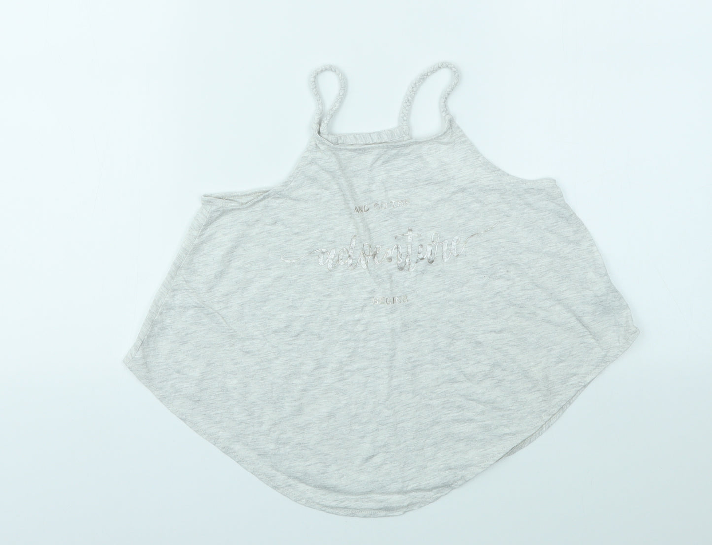 H&M Girls Grey   Basic T-Shirt Size 9-10 Years