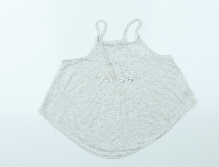 H&M Girls Grey   Basic T-Shirt Size 9-10 Years