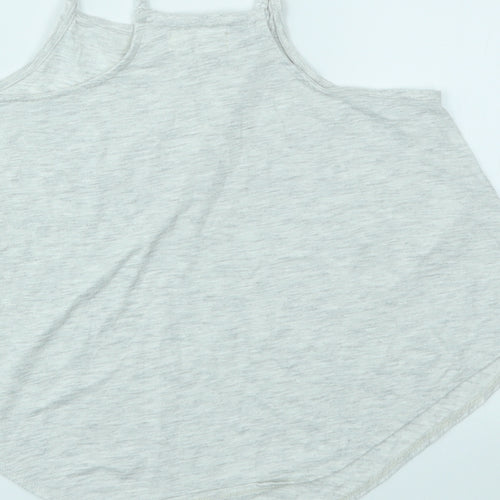 H&M Girls Grey   Basic T-Shirt Size 9-10 Years