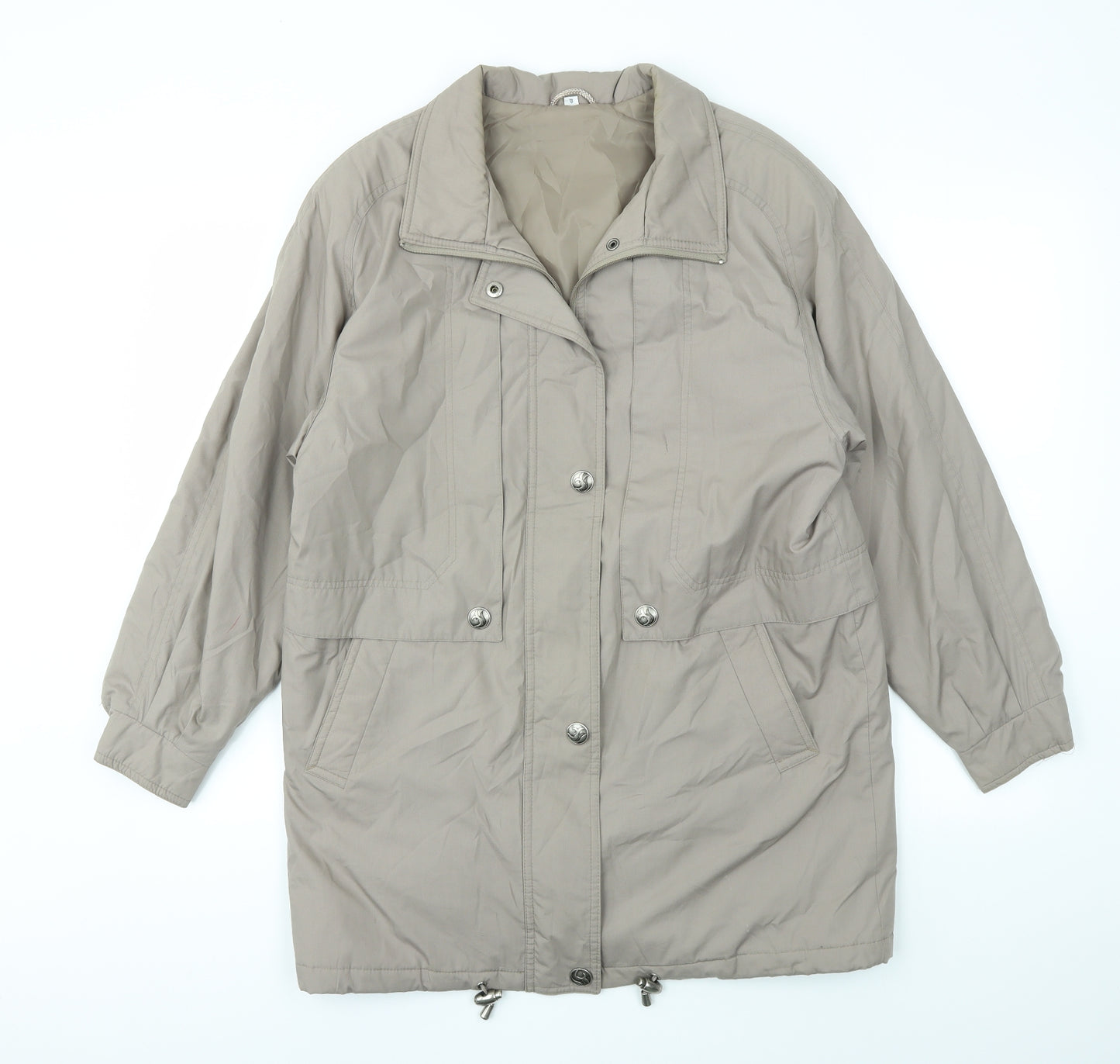 Telemac Womens Grey   Jacket Coat Size 8