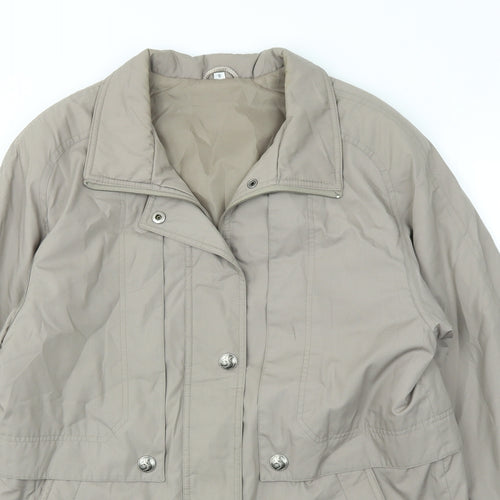 Telemac Womens Grey   Jacket Coat Size 8