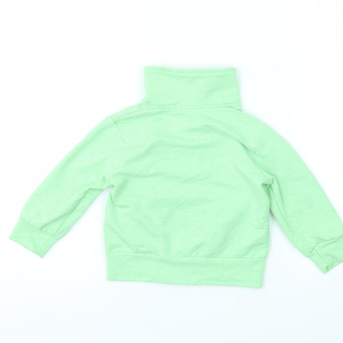 YES  I DO Girls Green   Full Zip Jumper Size 12-18 Months