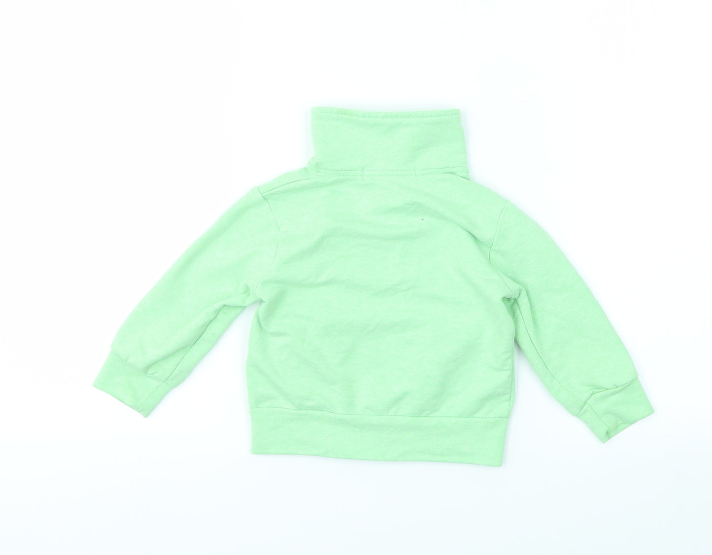 YES  I DO Girls Green   Full Zip Jumper Size 12-18 Months