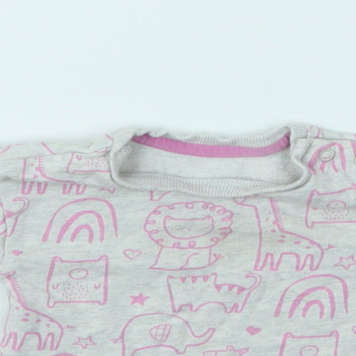George Girls Multicoloured Geometric  Pullover Jumper Size 0-3 Months