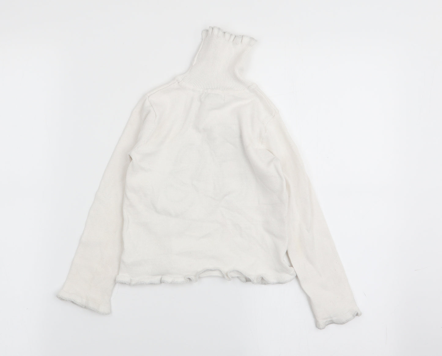 Miss Mona Mouse Girls White   Pullover Jumper Size 4-5 Years